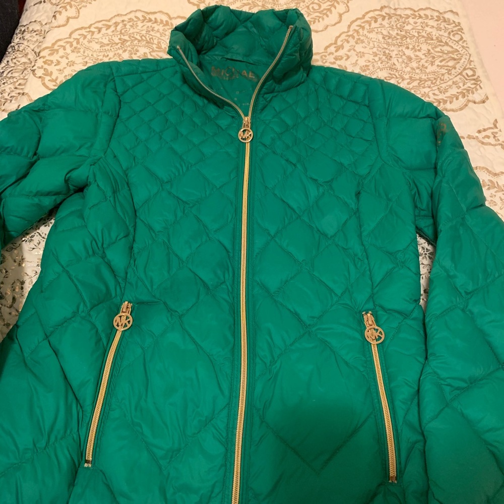 Michael Kors Green Puffer Jacket
